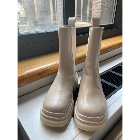 Ash leather platform Chelsea boots off-white cream 37 - Picture 9 of 9